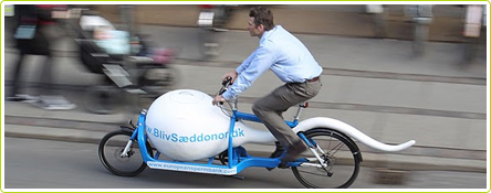 Le transport écolo de spermatozoïdes se fait désormais à vélo