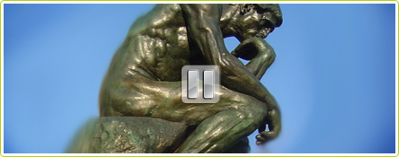 Le penseur de Rodin aussi débranche son cerveau avec La Petite Pause Cérébrale de l'Eco-Blog