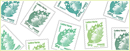 Nouveau timbre vert à La Poste 