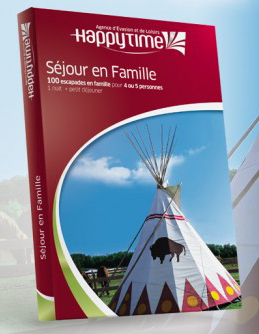 Le coffret cadeau séjour en famille offert par Happytime