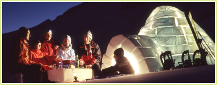 Bivouac hivernal en igloo