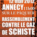 Programme de la manifestation anti gaz de schiste à Annecy