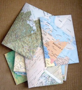 enveloppe à offrir avec un motif de carte