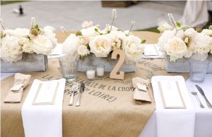 déco table jute